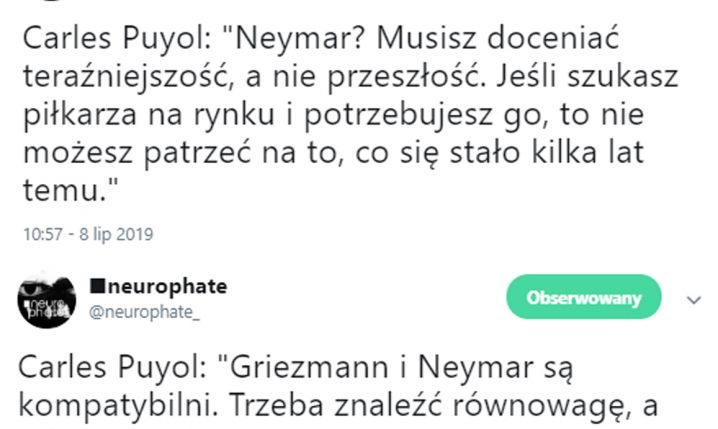 SŁOWA Puyola nt. powrotu Neymara do Barcy!